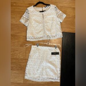 Lulus White Two Piece Set